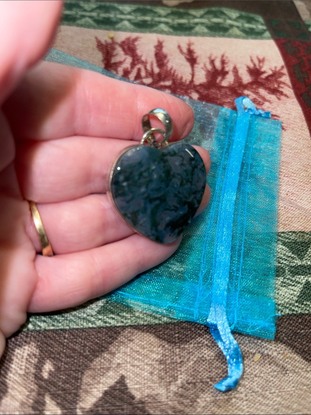 Heart Polished Stone Pendant